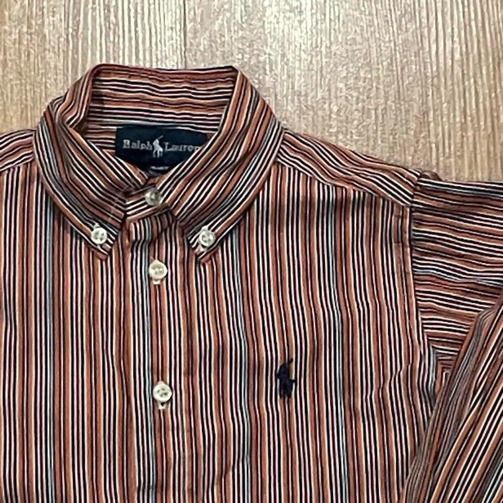 Polo Ralph Lauren Boys' 4T Long Sleeve Button Down Shirt Striped Multicolor
